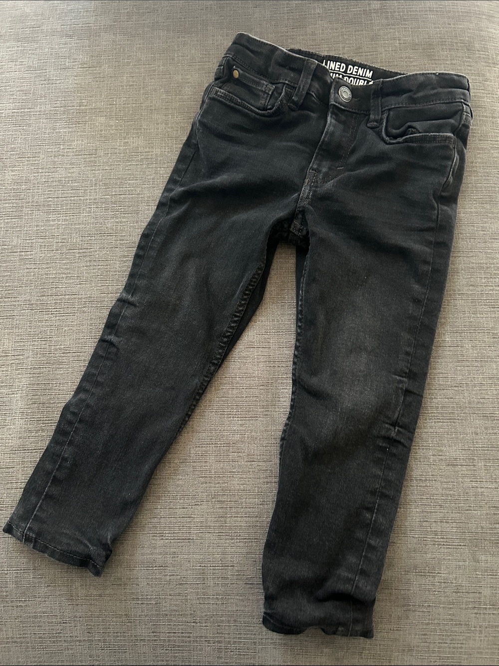 &Denim black Lined Jeans Toddler Boy 3-4year